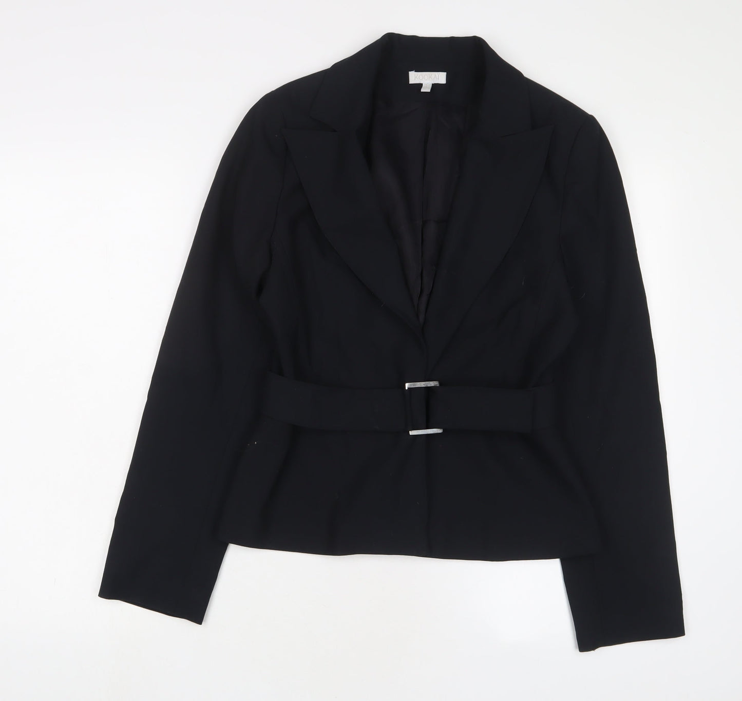 Kookai Womens Black Jacket Blazer Size 12 Button