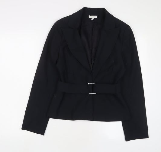 Kookai Womens Black Jacket Blazer Size 12 Button