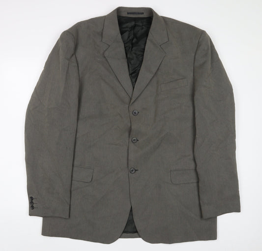 Principles Mens Green Polyester Jacket Suit Jacket Size 46 Regular