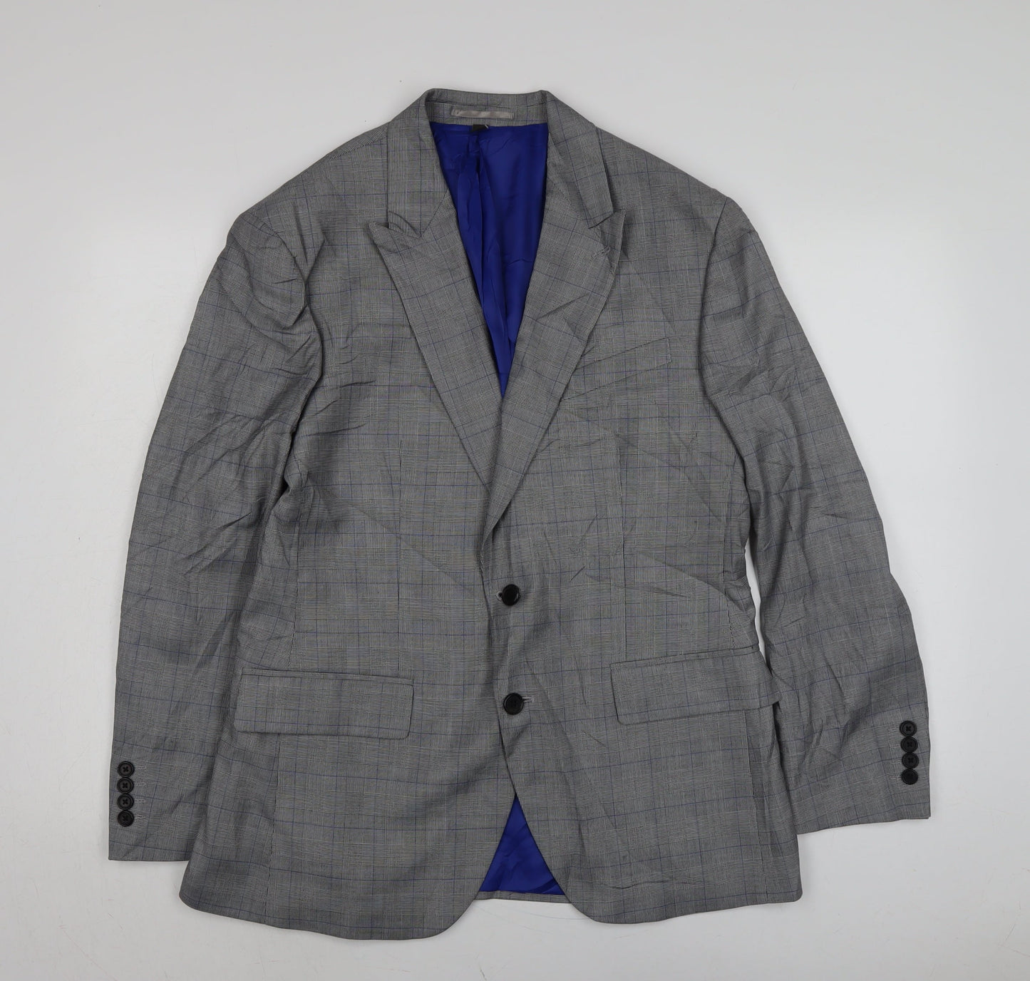 Marks and Spencer Mens Grey Polyester Jacket Suit Jacket Size 40 Regular