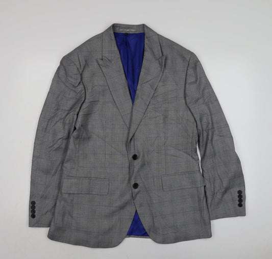 Marks and Spencer Mens Grey Polyester Jacket Suit Jacket Size 40 Regular