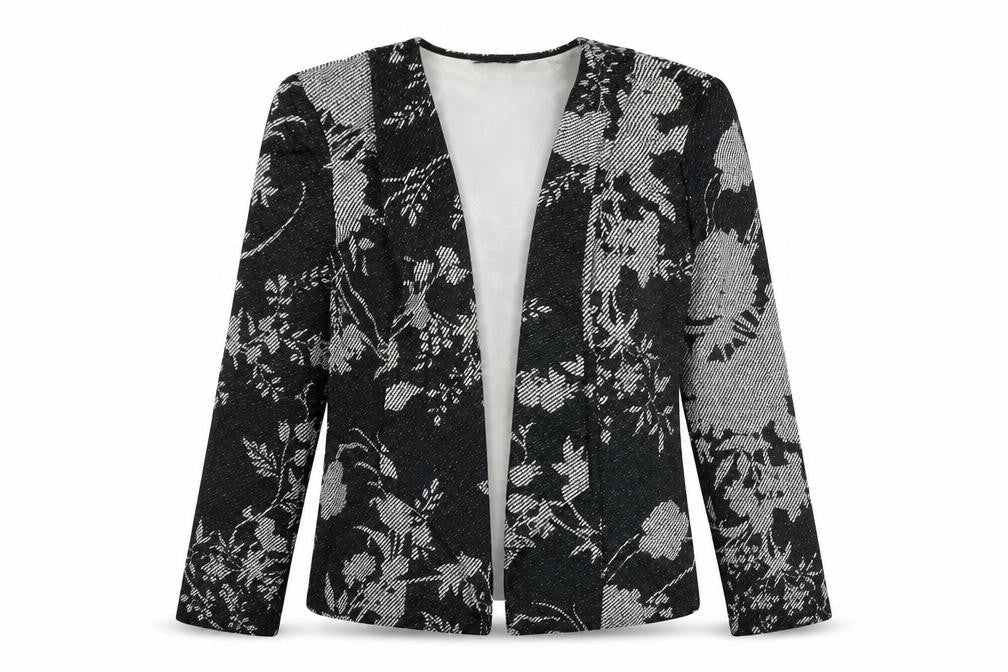 Front view of Roman women’s black jacket, size UK 10