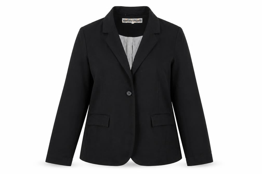 New Look Womens Black Jacket Size 16 Button
