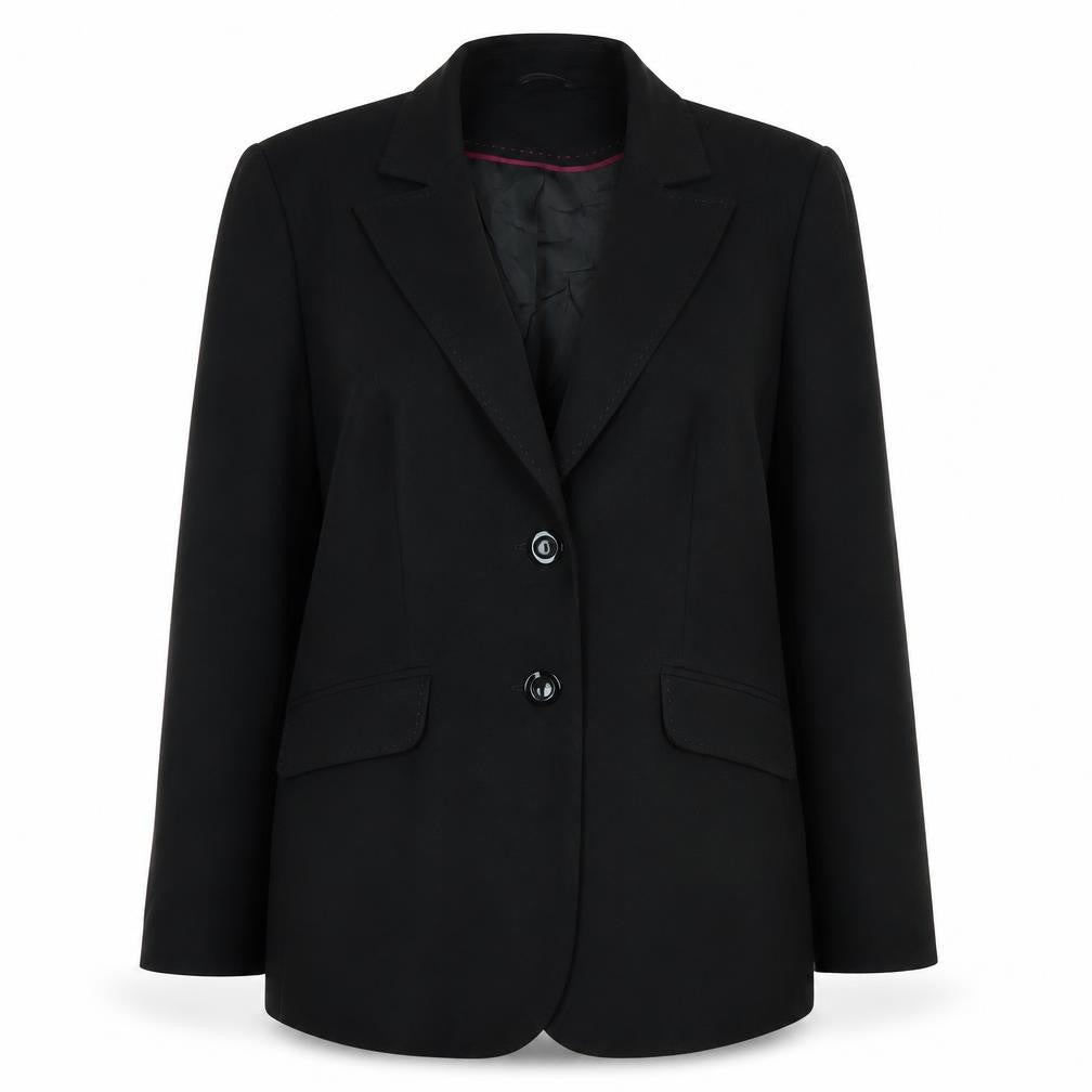 Evans Womens Black Jacket Size 18 Button
