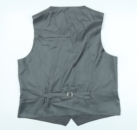Marks and Spencer Mens Green Gilet Waistcoat Size 42 Button