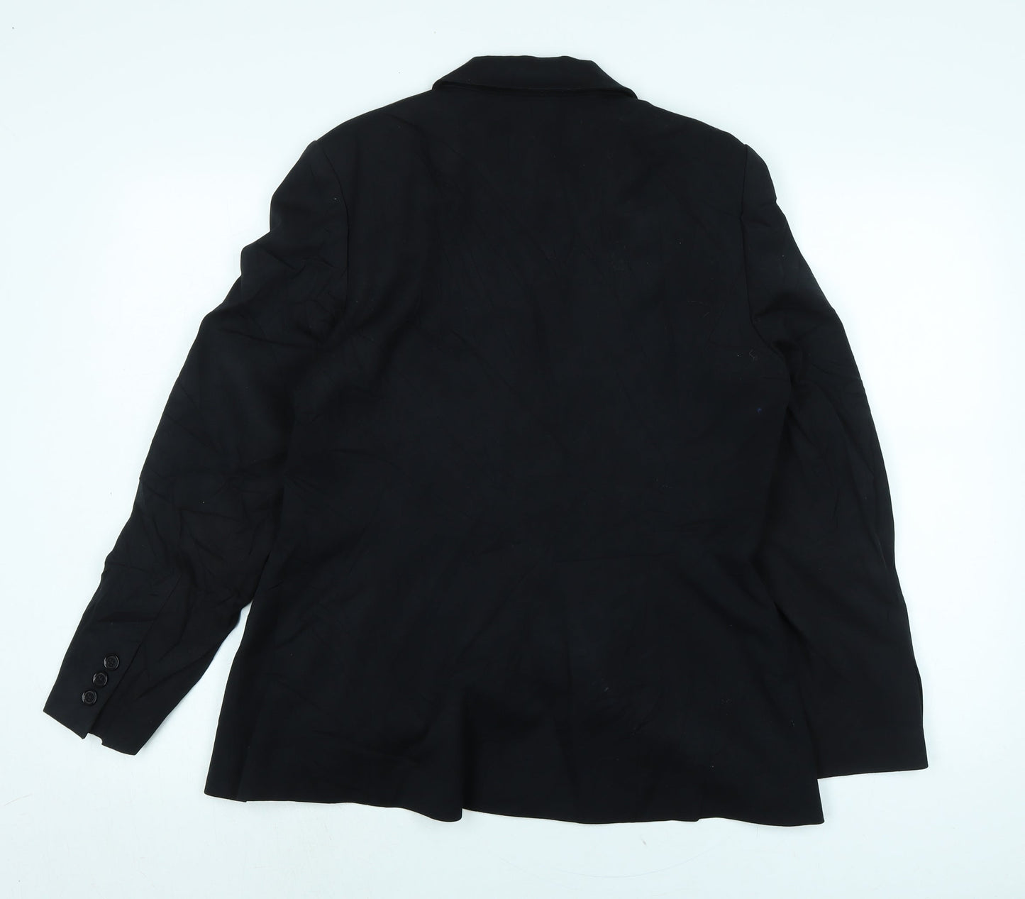 Marks and Spencer Womens Black Jacket Size 14 Button