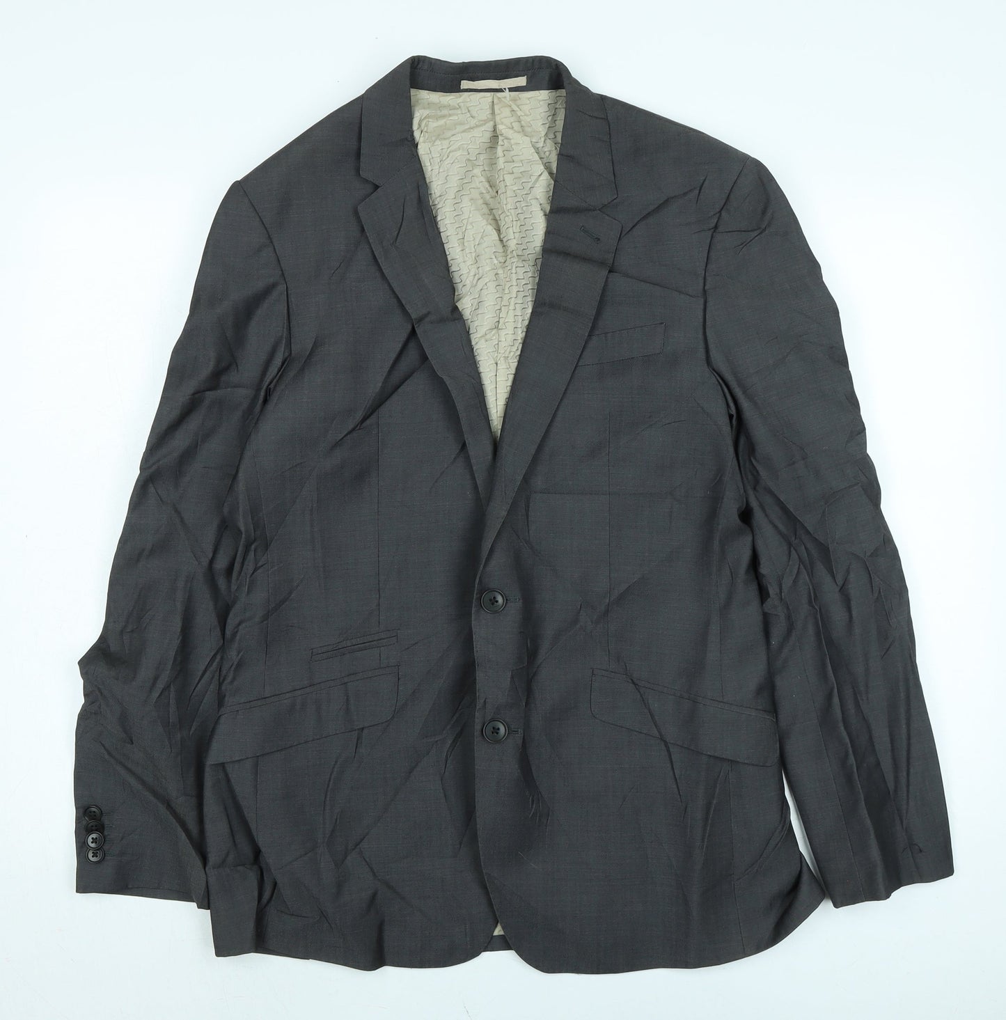 NEXT Mens Green Wool Jacket Suit Jacket Size 40 Regular