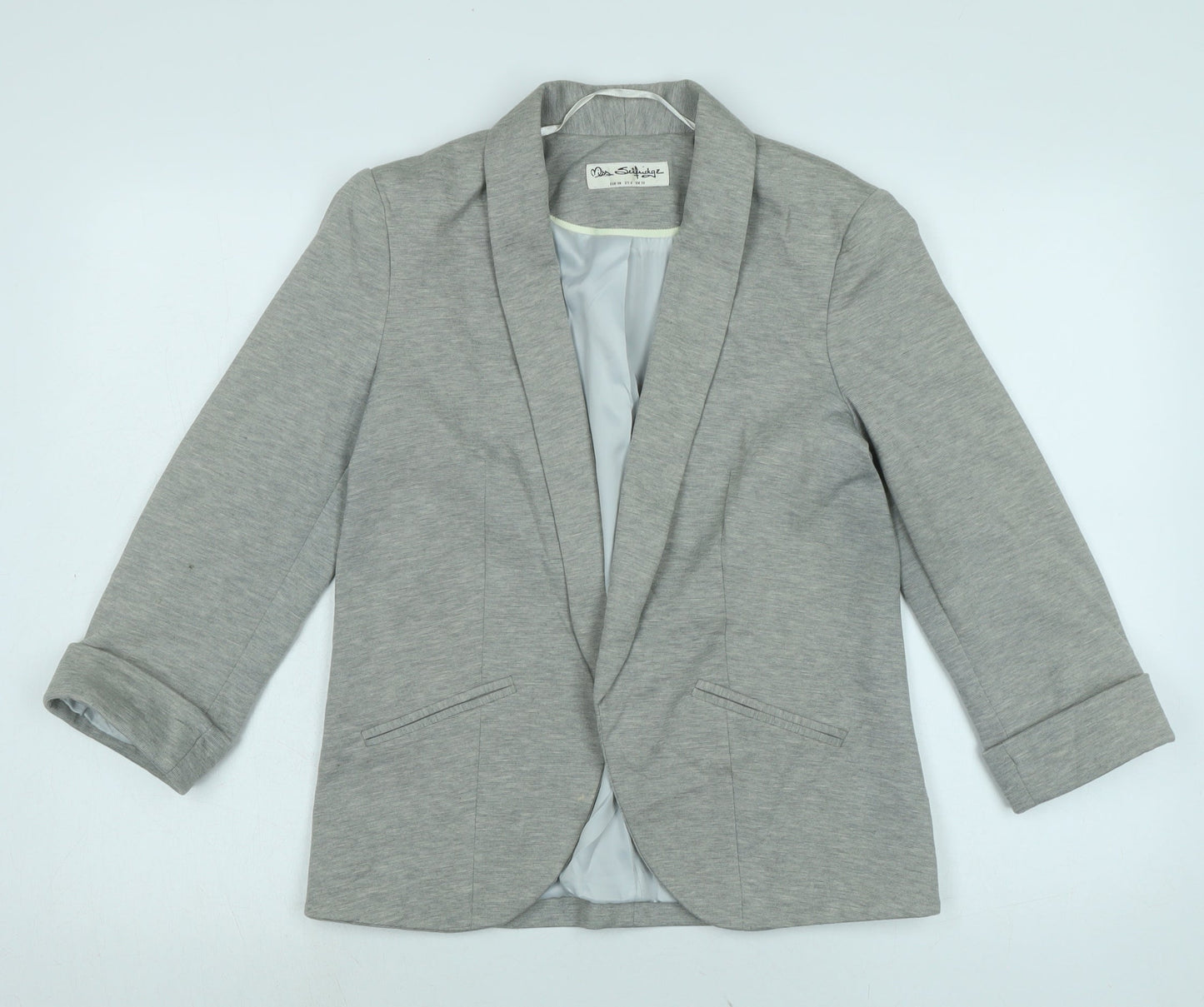 Miss Selfridge Womens Grey Jacket Size 10