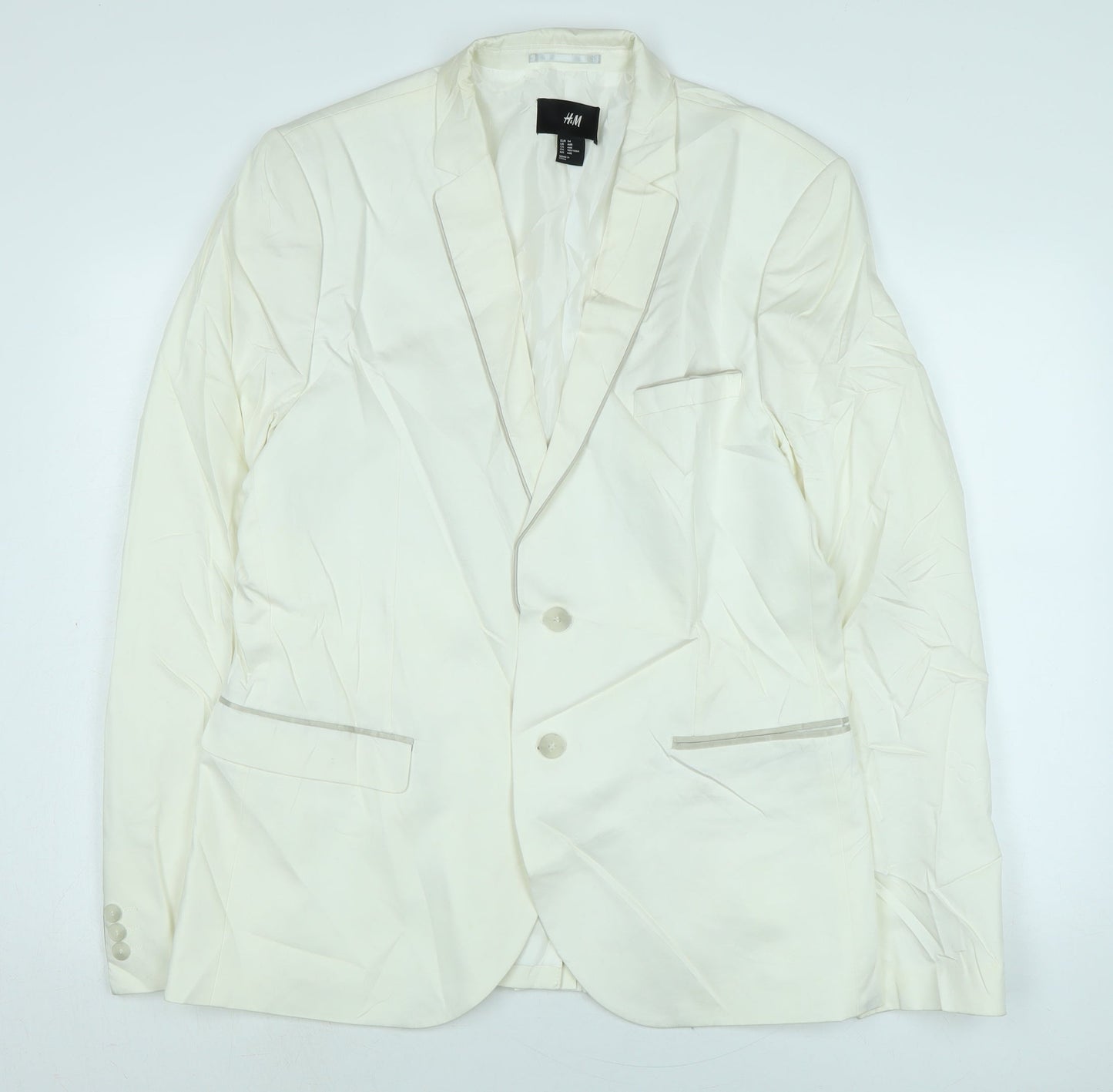 H&M Mens Grey Jacket Size L Button