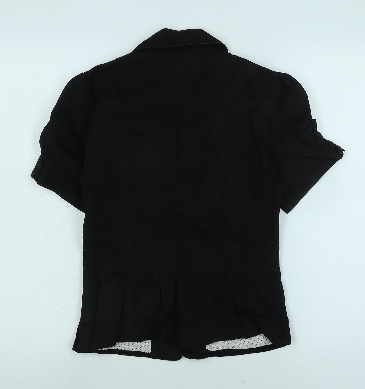Warehouse Womens Black Jacket Size 10 Button