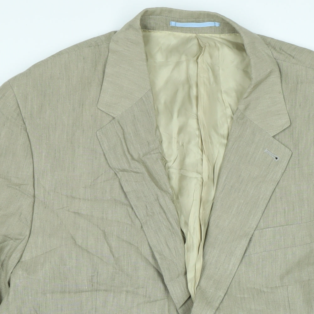 NEXT Mens Beige Jacket Size 42 Button