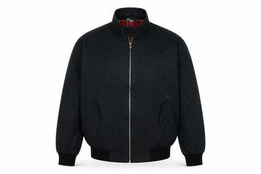 Made in England Mens Black Bomber Jacket Jacket Size 46 Zip