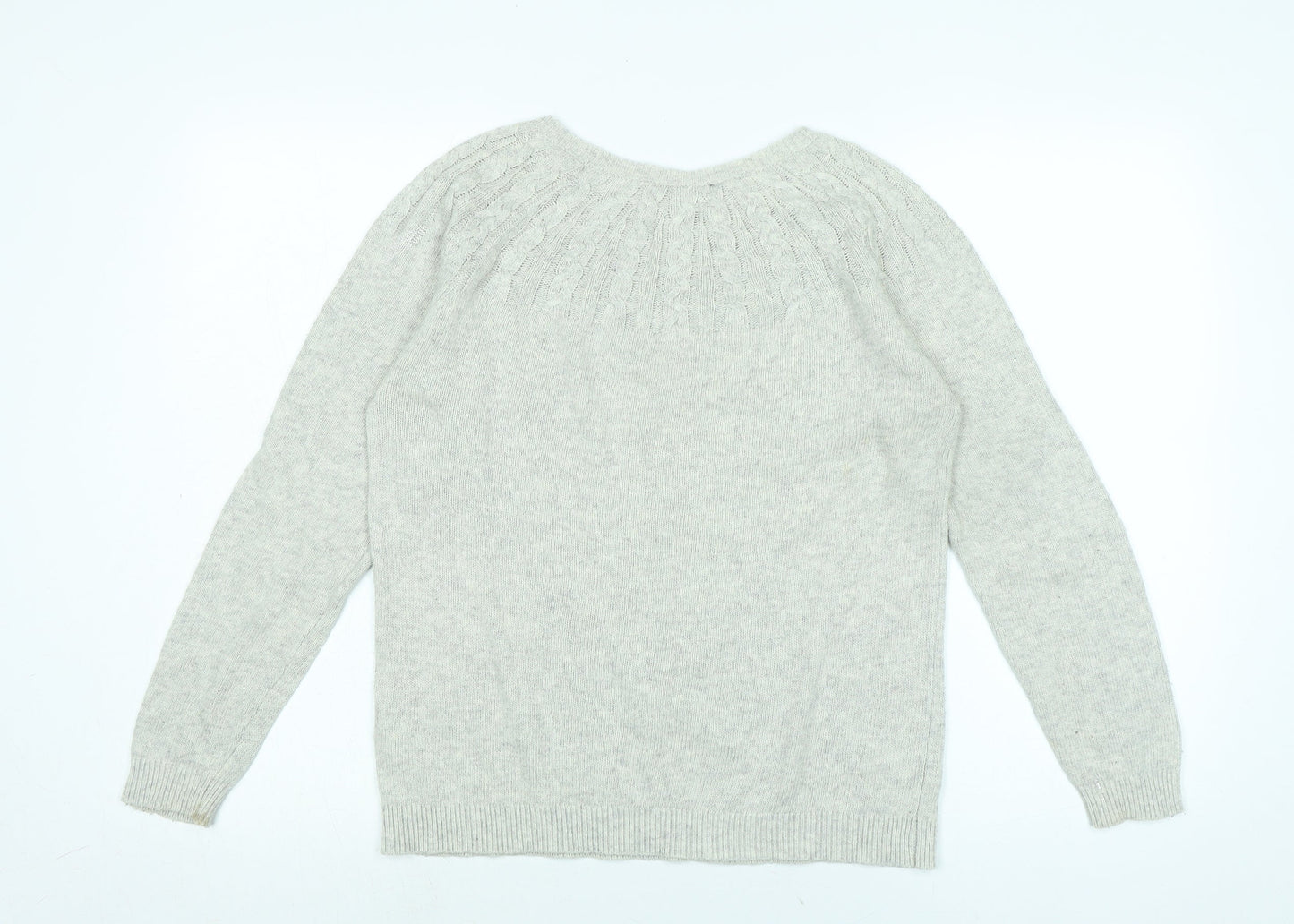 Dorothy Perkins Womens Green Crew Neck Acrylic Pullover Jumper Size 14