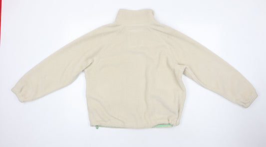 M&S Womens Ivory Herringbone Jacket Size 8 - Waxed