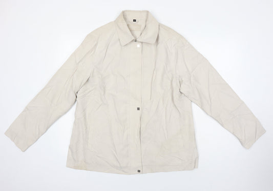 Katherine Hammond Womens Beige Jacket Size 18