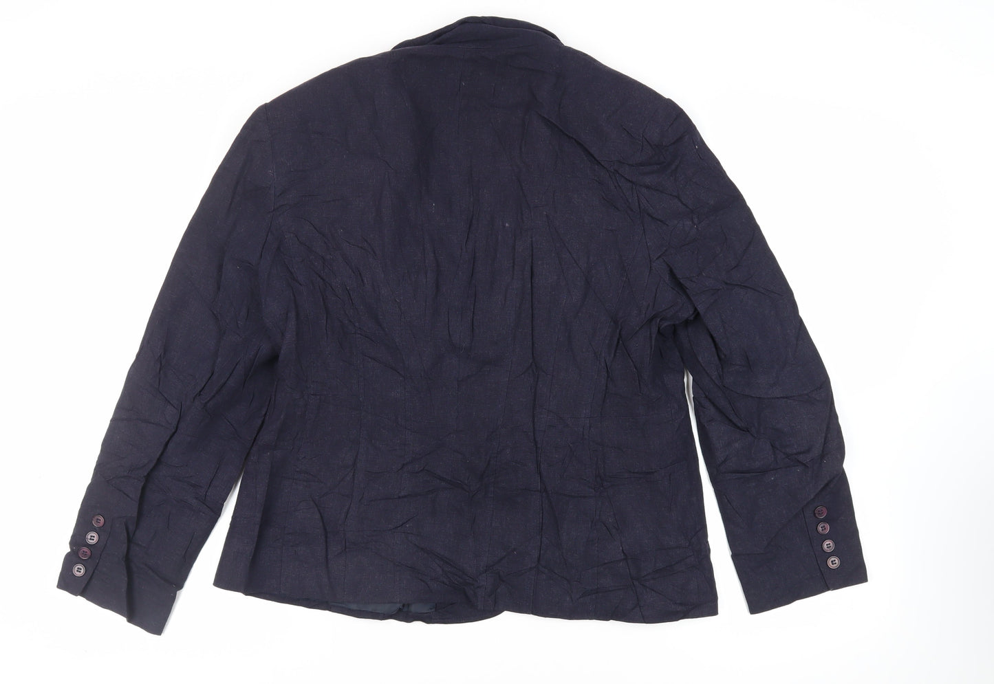 BHS Womens Blue Jacket Blazer Size 18 Button