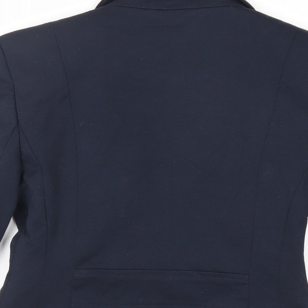 New Look Womens Blue Jacket Blazer Size 6 Button