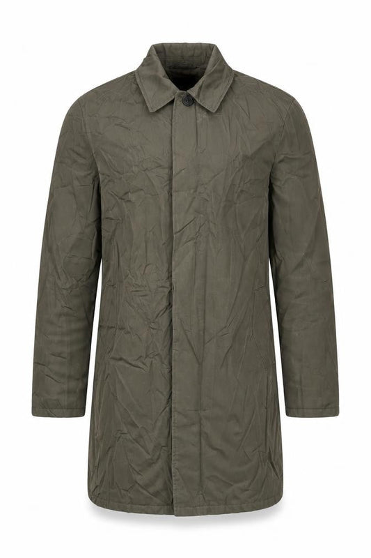 New Look Men Mens Green Overcoat Coat Size XS Button