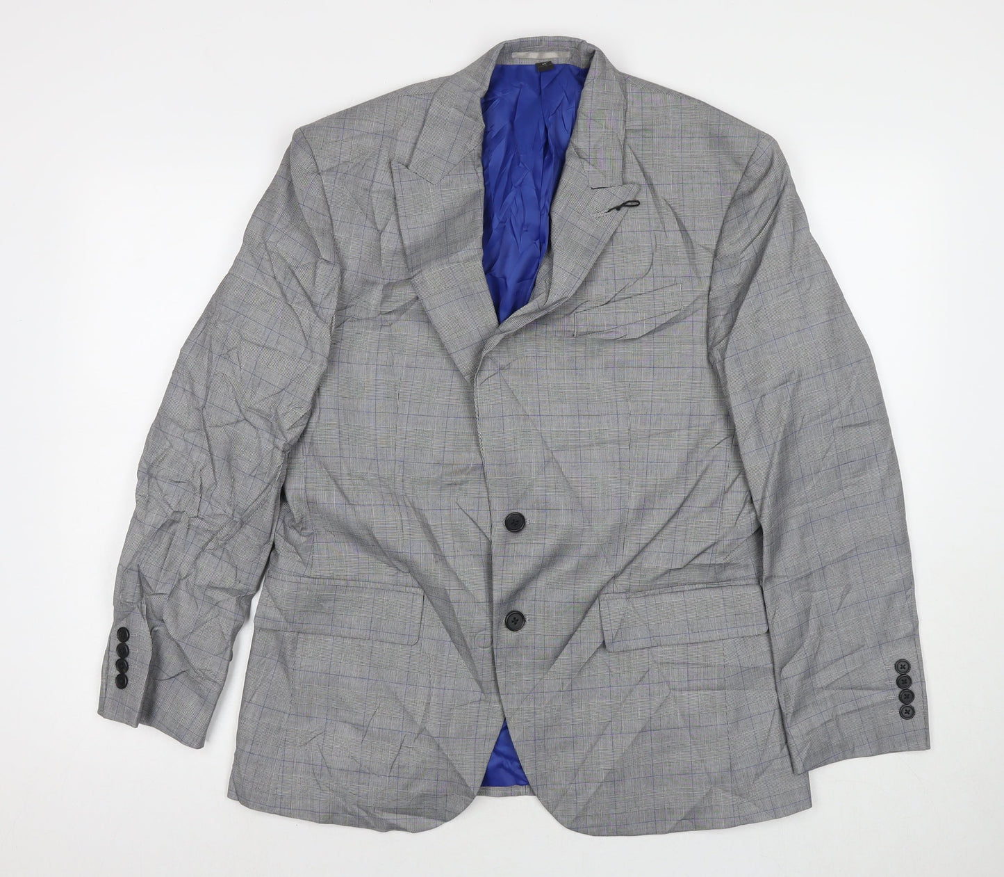 Marks and Spencer Mens Grey Polyester Jacket Suit Jacket Size 40 Regular