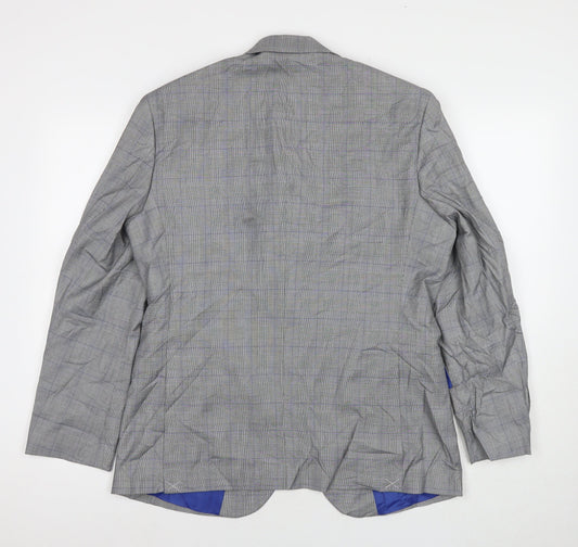 Marks and Spencer Mens Grey Polyester Jacket Suit Jacket Size 40 Regular