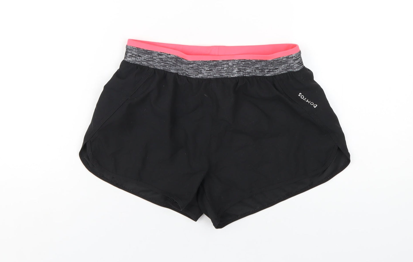 DOMYOS Womens Black Polyester Athletic Shorts Size XS Regular