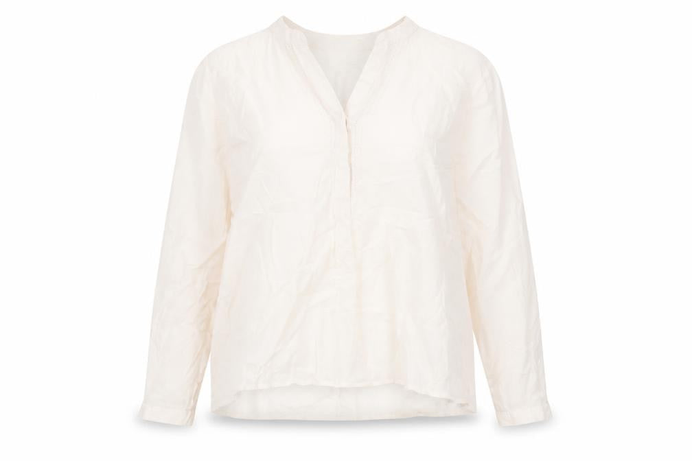 Classics Womens Beige Cotton Basic T-Shirt Size 12 V-Neck