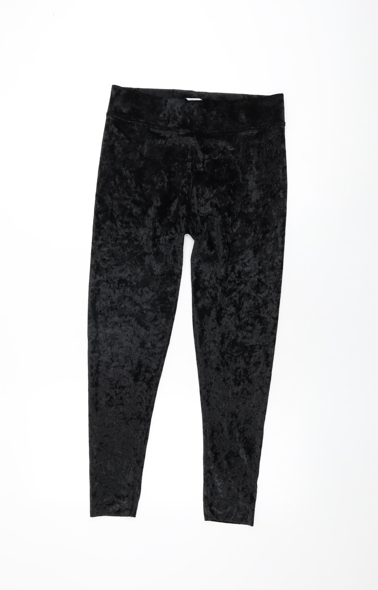 Per Una Womens Black Polyester Pedal Pusher Leggings Size 12 L26 in