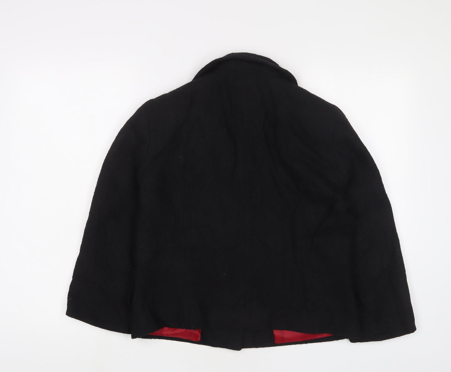 H&M Womens Black Jacket Size 14 Snap