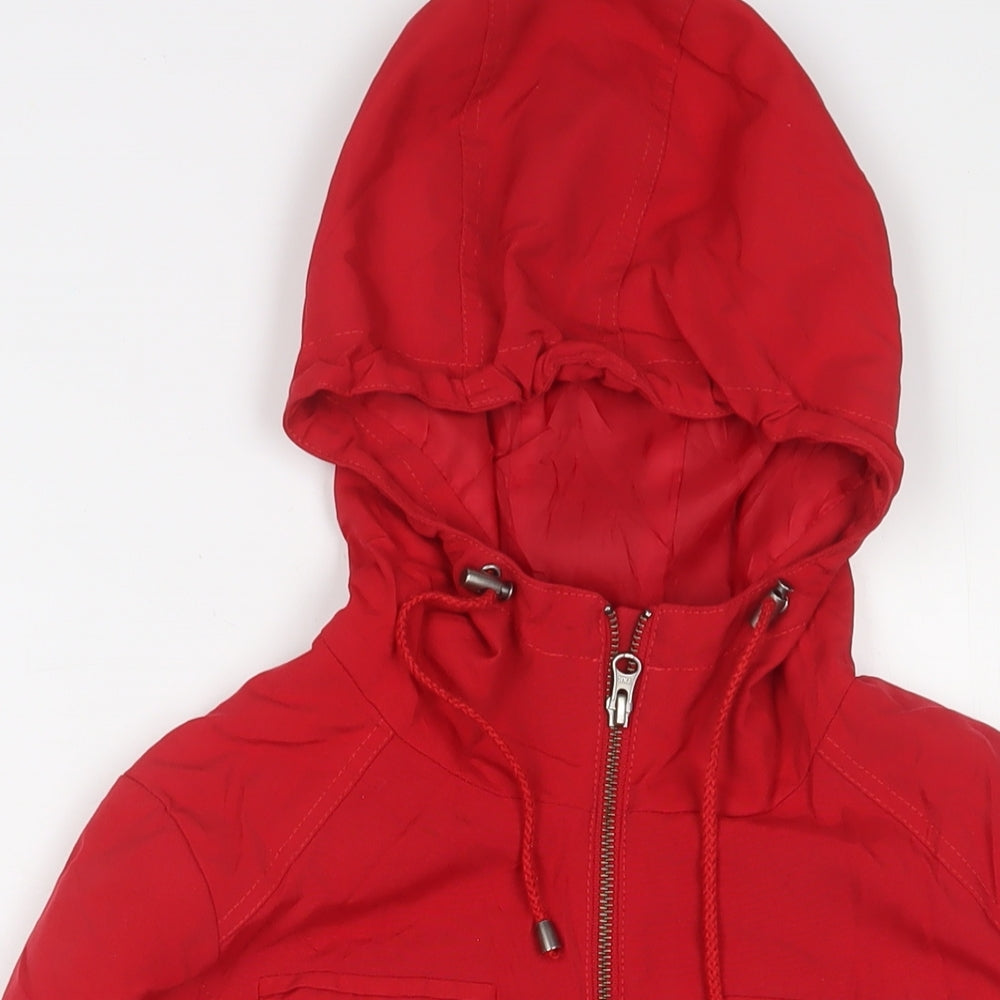 Marks and Spencer Womens Red Jacket Size 10 Zip