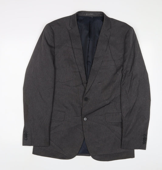 Taylor & Wright Mens Grey Polyester Jacket Suit Jacket Size 40 Regular