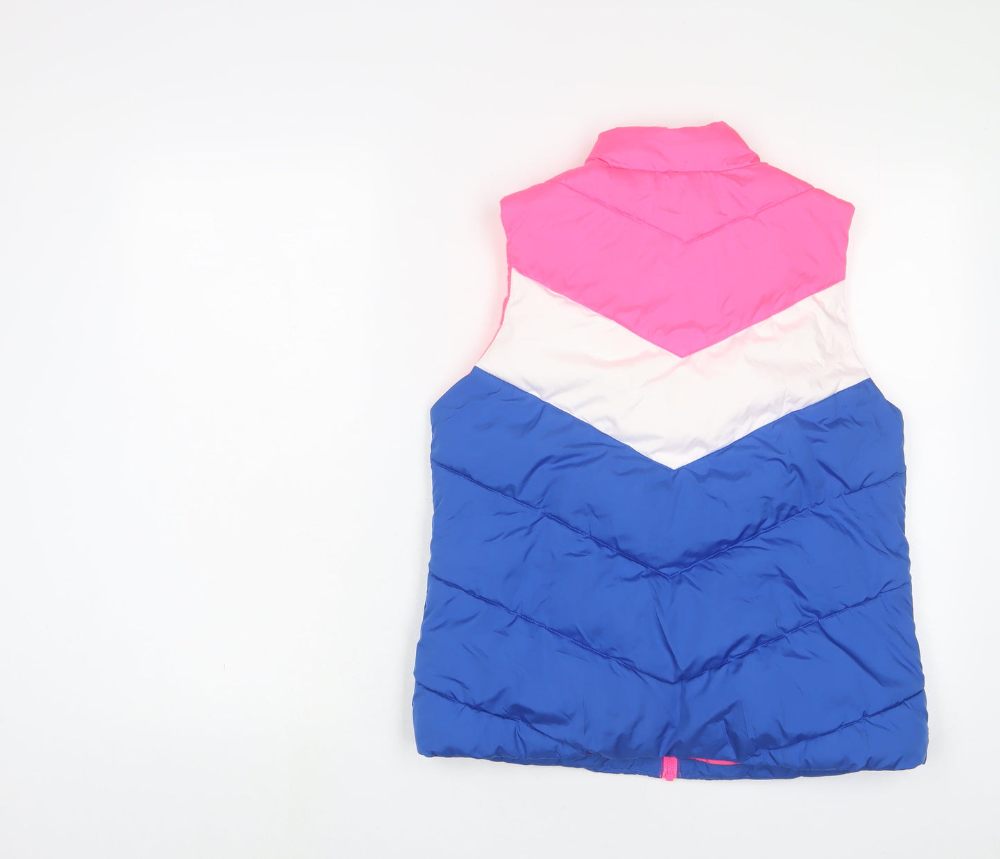 Gap Womens Multicoloured Striped Gilet Jacket Size S Zip