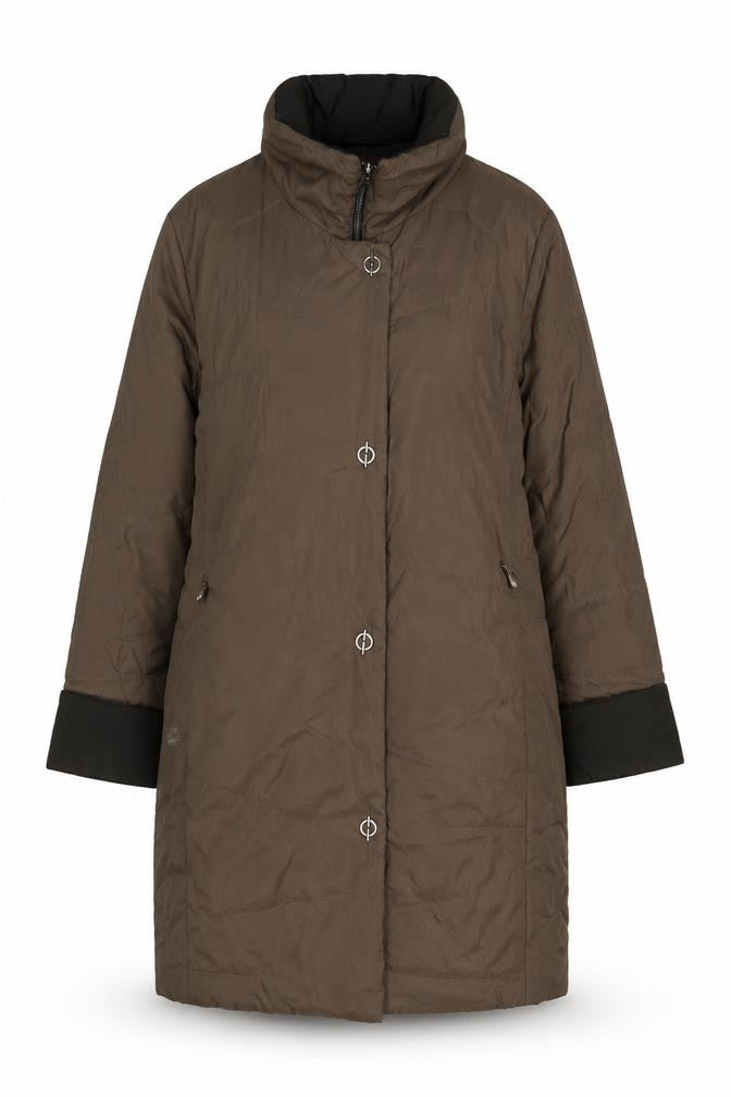 Marcona Womens Brown Jacket Coat Size M Snap