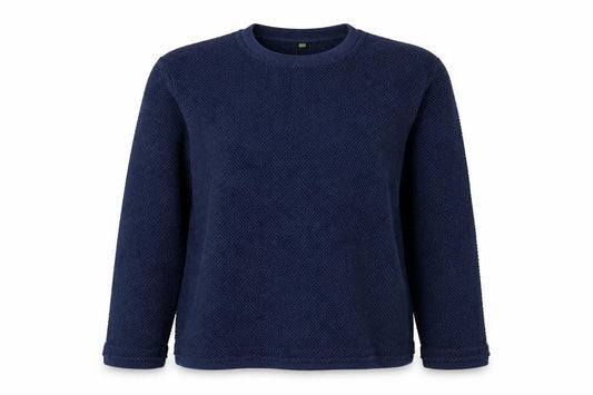 TEEMIL Womens Blue Cotton Pullover Sweatshirt Size XL Pullover