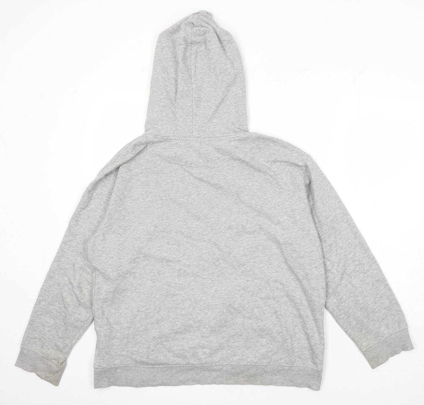 H&M Mens Grey Cotton Pullover Hoodie Size M