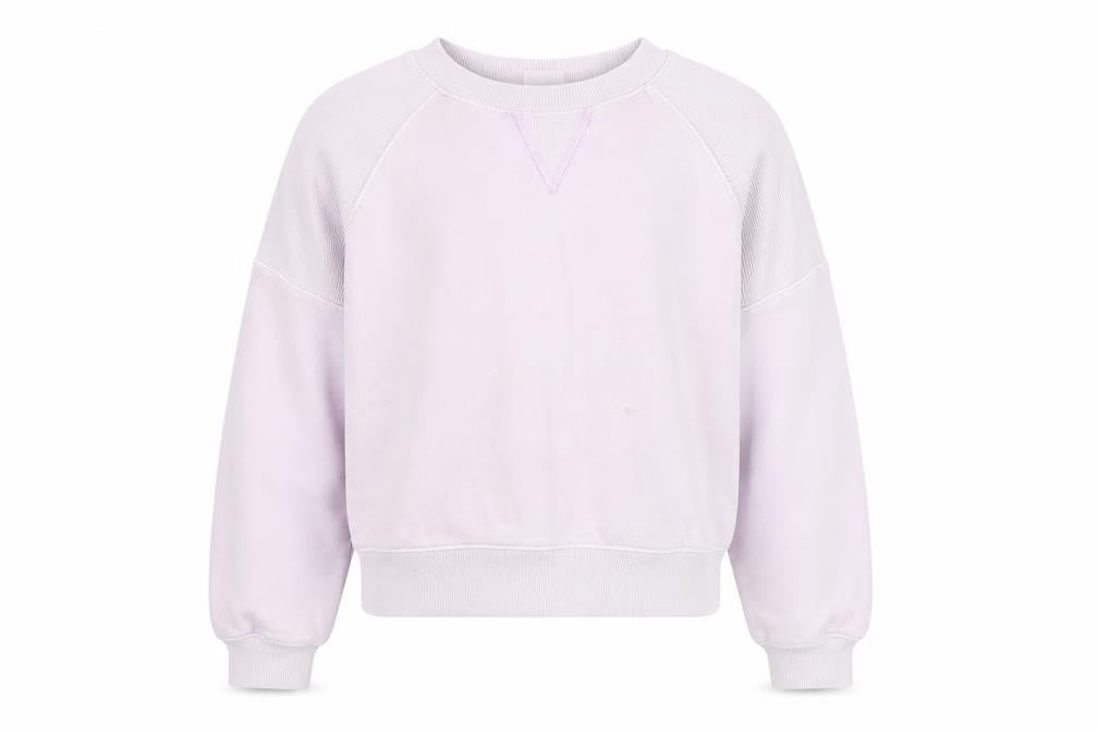 Zara Girls Purple Cotton Pullover Sweatshirt Size 9-10 Years