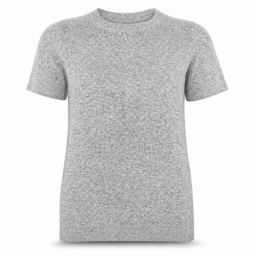 Topshop Womens Grey Round Neck Trivinyl Pullover Jumper Size 8 - Side Splits