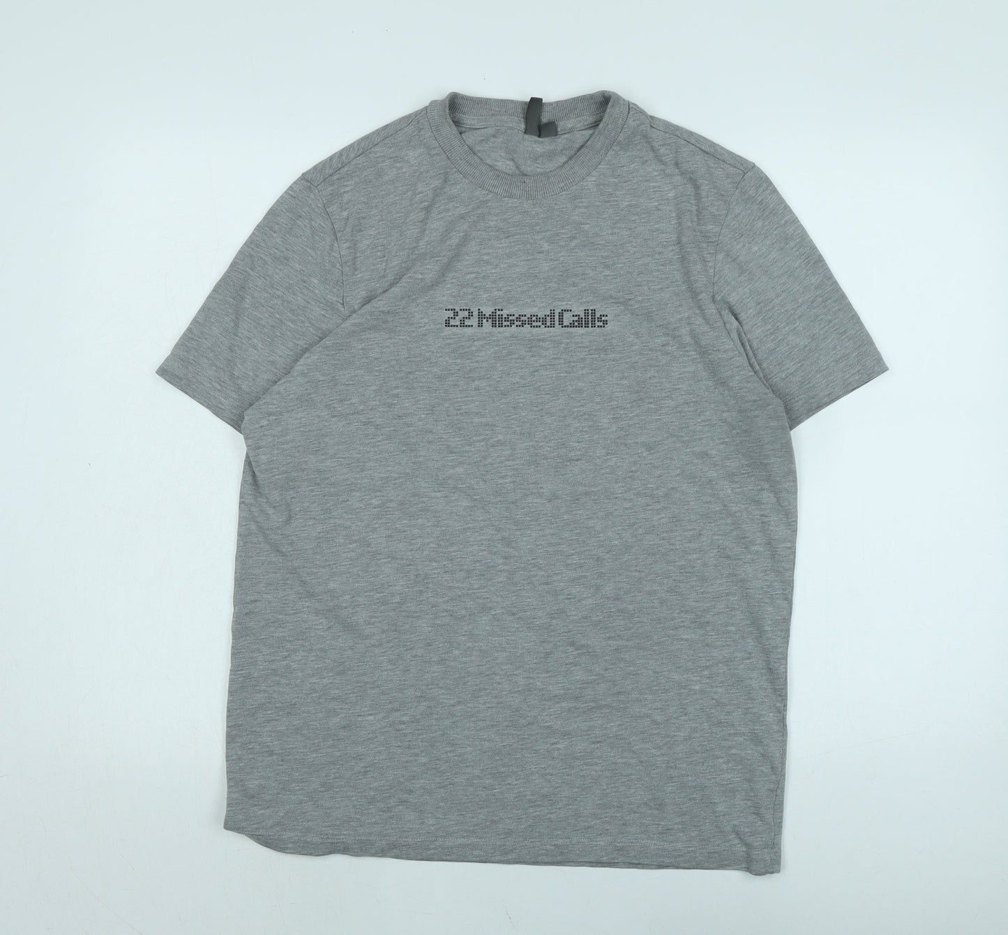 ASOS Mens Grey Cotton T-Shirt Size M Crew Neck