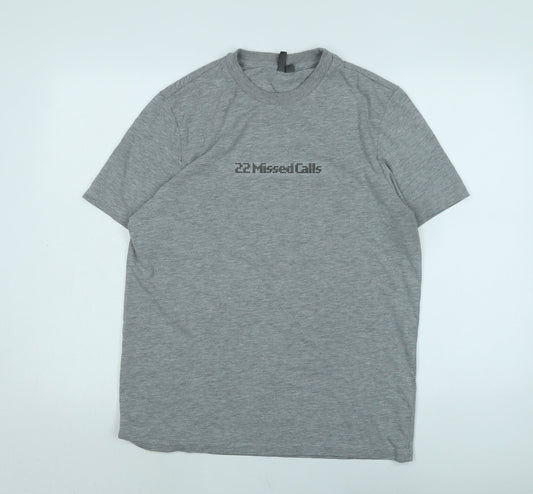 ASOS Mens Grey Cotton T-Shirt Size M Crew Neck