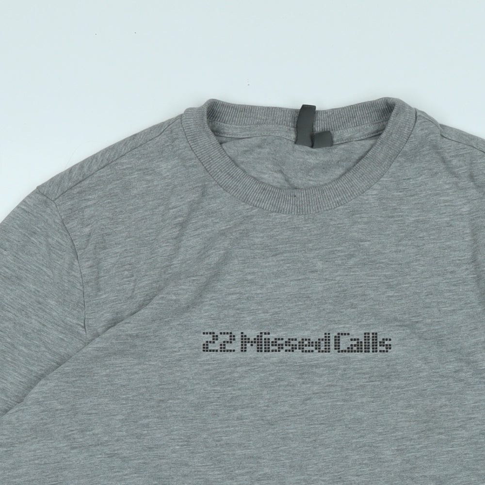 ASOS Mens Grey Cotton T-Shirt Size M Crew Neck