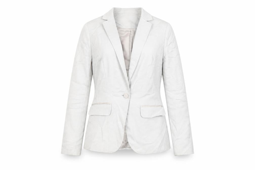 Per Una Womens Grey Jacket Blazer Size 12 Button