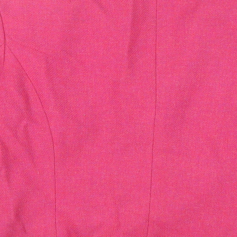 Prét-á-Porter Womens Pink Jacket Blazer Size 8 Button