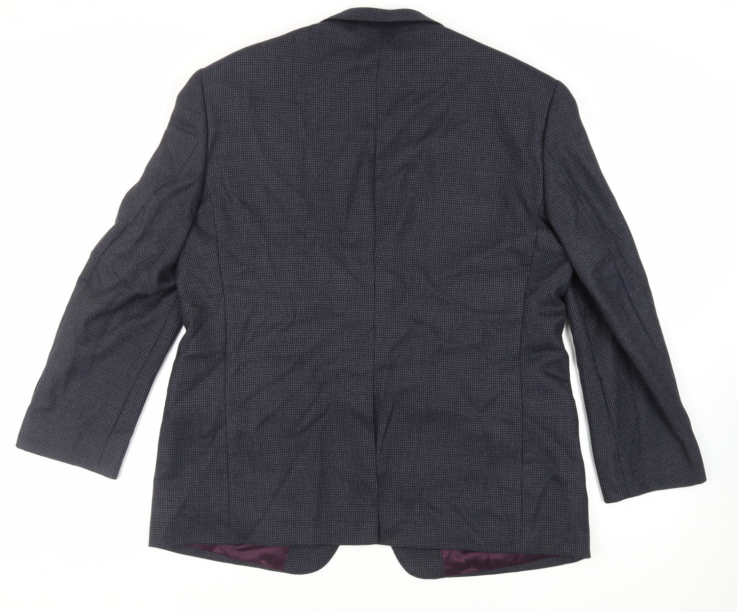 Marks and Spencer Mens Blue Wool Jacket Blazer Size 44 Regular