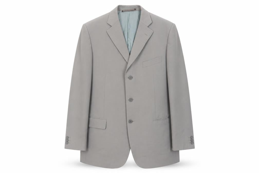 Marks & Spencer Mens Green Polyester Jacket Blazer Size 44 Regular