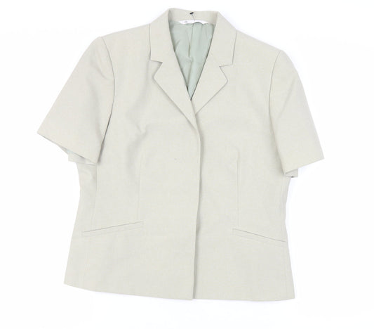 BHS Womens Green Jacket Blazer Size 16 Button