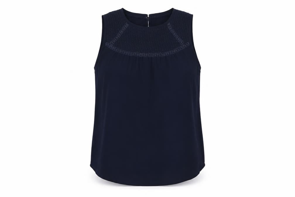 Womens UK Size XS LOFT Blue Polyester Tank