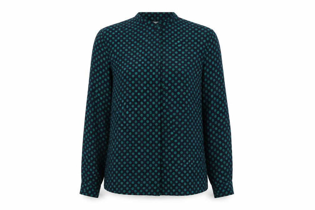 Womens UK Size 14 Koret Blue Polyester Button-Up