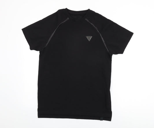 Creative Recreation Mens Black Polyester T-Shirt Size M Round Neck