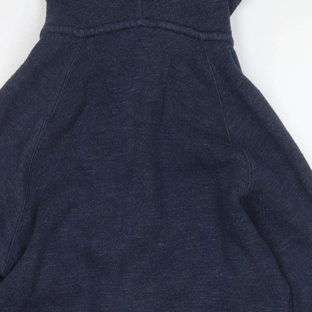 Jack Wills Womens Blue Cotton Full Zip Hoodie Size 8 Zip