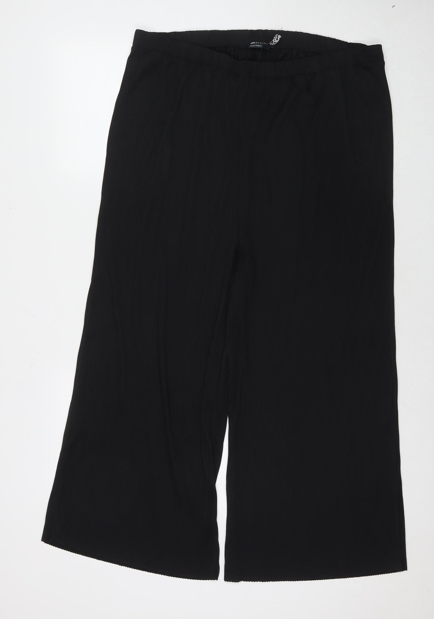 ASOS Womens Black Polyester Trousers Size 16 L21 in Regular