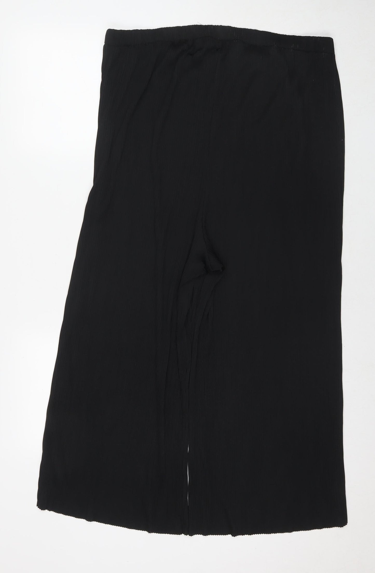 ASOS Womens Black Polyester Trousers Size 16 L21 in Regular